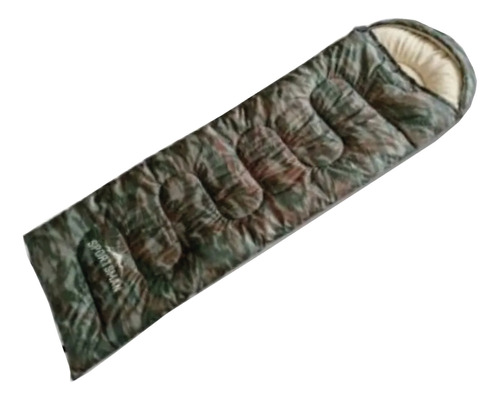 Bolsa De Dormir Sportsman Camo Hooded 190+30x75 Cm.