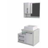 Vanitory Moderno Mueble Para Baño Espejo Organizador Vm-229