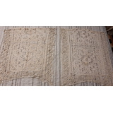 Cortinas Carpetas Antiguas X 2 Al Crochet + Carpetita