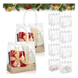 30 Pcs Bolsas De Regalo Recuerdo De Pvc Transparente Con Asa