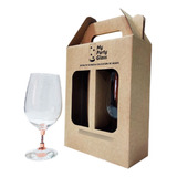 Set 2 Copas Cerveceras Glow Cobrizadas 420ml - Estuche