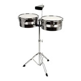 Timbal Latino 13 -14 Con Base Campana Y Baquetas 