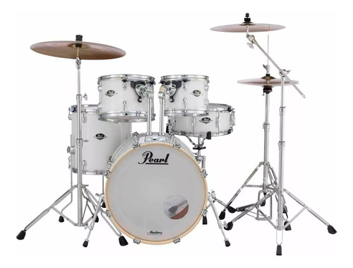 Bateria Pearl 5 C Export Exx725 22/10/12/16/14x5 Blanco Mate