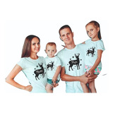 Camisetas Navideñas Venado Con Nombres Para La Familia X 1