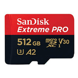 Tarjeta Microsd Sandisk 512gb Extreme Pro: 4k Uhd, 200mb/s L