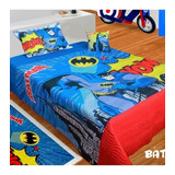 Cubrelecho Batman Edredón Comic Batman Cama Doble