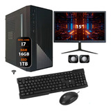 Computador Intel I7 16gb Ssd 1tb Monitor 15 - Completo 