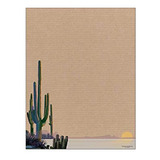 Saguaro Cactus Western - Hojas De Papel (21,6 X 27,94 X 60),