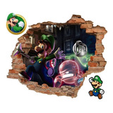 Decoración Cuarto Infantil Pared Luigis Mansion Gamer 65x55