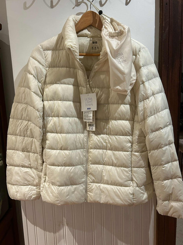 Campera Uniqlo Original Nueva Talle S Blanca Ultra Light Dow