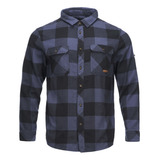 Camisa Hombre Lippi Lumberjack Shirt Azul Marino