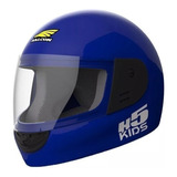 Casco Para Moto Integral Halcon H5 Kids  Azul Talle Xxs 