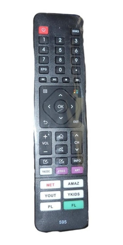 Control Remoto Para Bgh Noblex Philco Smart Tv Flow Lcd595