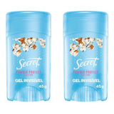 Desodorante Secret Clear Gel Cotton 45g - Kit Com 2un