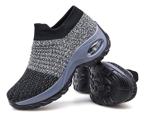 Women's Shoes, Easy To Put On Mesh Sock Tennis Shoes