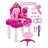 Juego De Imaginación Mesa Y Silla Para Niños Vanity E...