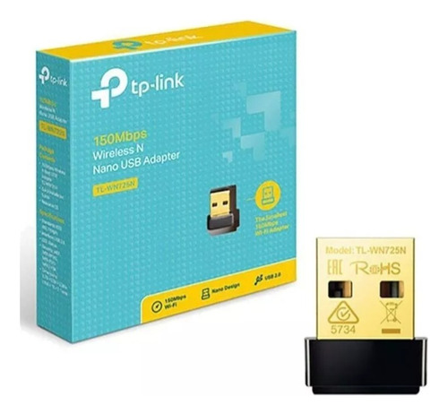 Adaptador Wifi Tp-link Tl-wn725n 150mbps Wireless N Nano Usb