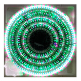 Luces Navideñas Led 300 Led Rosa Con Verde 15m