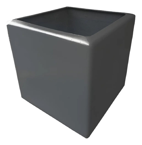 Maceta Cubo En Fibra De Vidrio 60x60 Cm Reforzada Minimalist