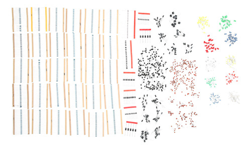 Kit De Componentes Electrónicos: Diodos Led, Resistencias De