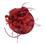 Diadema De Pelo Sombrero De Plumas Fascinator Nupcial Tocado