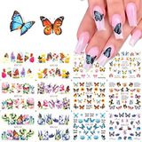 Pegatinas Para Uñas Diseño De Mariposas