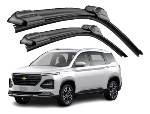 Kit Plumas Limpiaparabrisas Para Chevrolet Captiva 2022