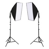 Kit De Iluminação Com Softbox Para Estúdio Wv Kt-1307