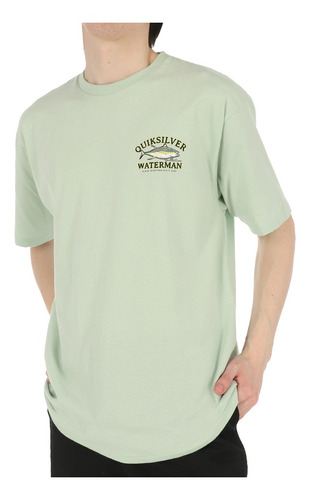 Polera Quiksilver Waterman Bait Stealer Hombre Green