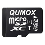 Tarjeta De Memoria Qumox 64gb Microsd Clase 10 Uhs-i 40mb/s 
