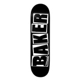 Tablón Patineta Baker 8.0 Negro/blanco