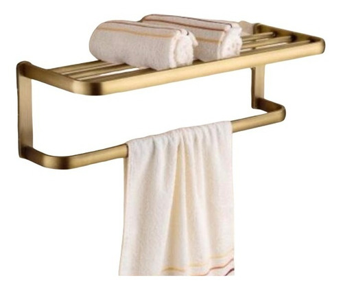 Accesorio De Baño Estante Repisa Para Toallas Moderno Bronce