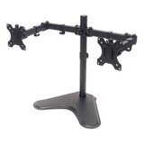 Soporte Para 2 Monitores Con Brazos Articulados De Manhattan, Modelo 461559, Montaje En Escritorio, Soporta Monitores De 13  A 32  Hasta 8kg, Negro.