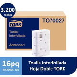 Toalla Interfoliada Tork  Xpress® Advanced 16 Pqts 200 Hojas