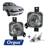 Par Farol Auxiliar Gol Parati Saveiro G3 Vidro Orgus + Lampa