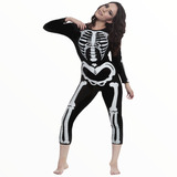 Disfraz De Esqueleto Para Mujer Adulto Halloween