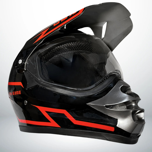 Casco Motocross Enduro V202 Rojo Certificado Dot | Envío gratis