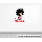 Vinil Sticker Pared 90cm Mafalda Despeinada 29