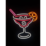 Cartel Trago En Neón Led / Flex / Personalizado / Decoración