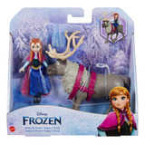 Muñeca Disney Frozen Anna Y Figura De Sven Mattel - Lanús