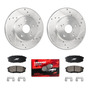 Kit Medio Freno Delantero Para Honda Pilot Rotor Perforado Honda Pilot