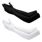 A*gift Of Love 2 Pares De Guantes De Sol Largos Uv Para