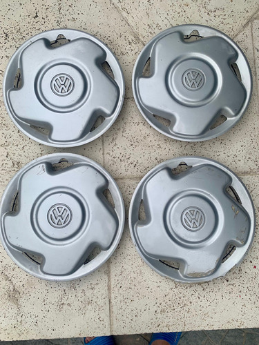 4 Tazas De Rueda R 13 Vw Gol Saveiro G1 Senda Originales