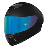 Casco Para Moto Kov Aircut Solid Negro Mate Caja Dañada