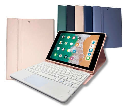 Case Touchpad Com Teclado Para iPad 9ª Geração 10.2''/10.5 