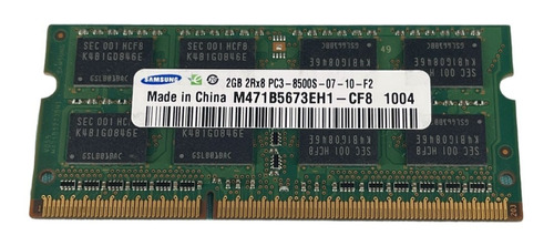 Memoria Ram Samsung 2gb  2rx8 Pc3-8500s Ddr3 - M471b5673 