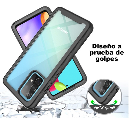 Funda 2 En 1 Uso Rudo Para Modelos Motorola Transparente