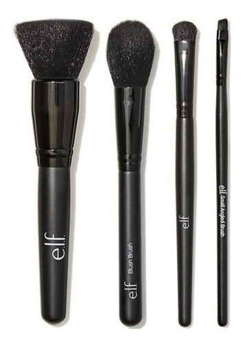 Elf Cosmetics Set De 4 Brochas Profesionales