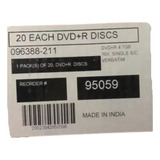 Dvd+r 4.7gb 16x Individual Case Slim Verbatim Caja 20 Piezas