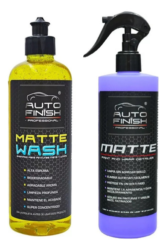 Autofinish Kit Matte Wash Detailer Mate Wrap Vinil 500 Ml